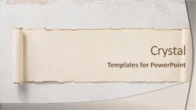  Presentation with scroll - Audience pleasing theme consisting of newscroll - parchment scroll at concrete wall backdrop and a lemonade colored foreground