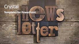  Presentation with rustic - Colorful PPT theme enhanced with newsletter word set in two backdrop and a violet colored foreground