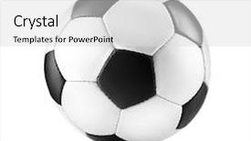  Presentation with ball bearing on a white - Slides enhanced with newsoccer - soccer ball isolated on white background and a light gray colored foreground