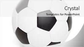  Presentation with ball bearing on a white - Presentation theme having newsoccer - soccer ball object isolated background and a white colored foreground