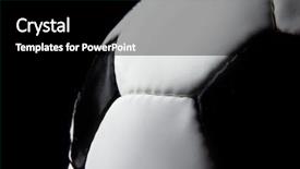  Presentation with black pediatrics - Cool new theme with newsoccer - soccer ball on black background backdrop and a black colored foreground