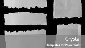  Presentation with torn newspaper paper - Audience pleasing slide deck consisting of newspaper - five pieces of torn paper backdrop and a gray colored foreground