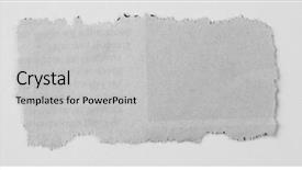  Presentation with torn newspaper paper - Slides having newspaper - piece of torn paper background and a light gray colored foreground