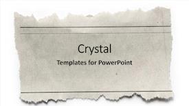  Presentation with torn paper - Amazing slide set having newspaper - piece of torn paper backdrop and a light gray colored foreground