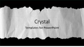  Presentation with torn newspaper paper - PPT layouts with newspaper - piece of torn paper background and a light gray colored foreground