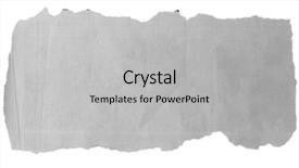  Presentation with torn paper - PPT theme featuring newspaper - piece of torn paper background and a light gray colored foreground