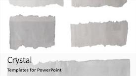  Presentation with torn newspaper paper - Audience pleasing slides consisting of newspaper - pieces of torn paper backdrop and a light gray colored foreground