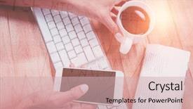  Presentation with shares - Theme enhanced with  background and a  colored foreground