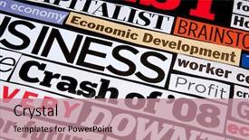  Presentation with newspaper headlines - Colorful presentation theme enhanced with pretty young woman holding a blue pill isolated against white background backdrop and a soft green colored foreground