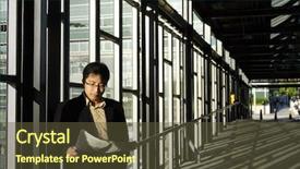  Presentation with financial crime - Presentation enhanced with newspaper at the train station background and a tawny brown colored foreground