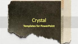  Presentation with torn paper - Beautiful presentation theme featuring newspaper clipping - piece of torn paper backdrop and a tawny brown colored foreground