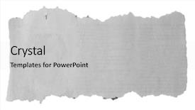  Presentation with torn paper - Audience pleasing slides consisting of piece of torn paper on plain background backdrop and a light gray colored foreground