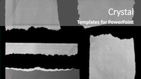 Presentation with black paper - Audience pleasing presentation theme consisting of five elements - pieces of torn paper backdrop and a gray colored foreground
