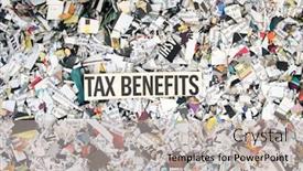  Presentation with confetti - Beautiful PPT theme featuring newspaper-confetti-from-above backdrop and a light gray colored foreground