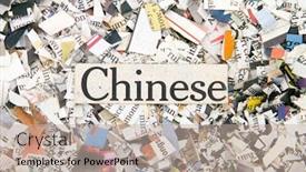  Presentation with confetti - Slides with newspaper-confetti-from-above background and a mint green colored foreground