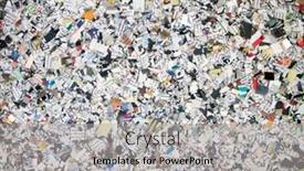  Presentation with confetti - Audience pleasing slides consisting of newspaper-confetti-from-above backdrop and a light gray colored foreground