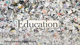  Presentation with confetti - PPT layouts with newspaper-confetti-from-above background and a light gray colored foreground