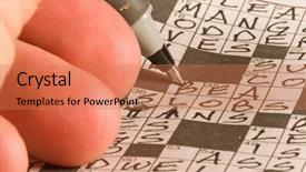  Presentation with brain puzzle - Beautiful presentation theme featuring  backdrop and a  colored foreground