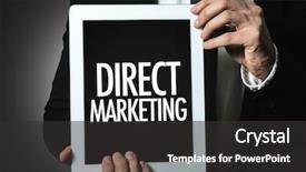  Presentation with direct marketing - Audience pleasing slide deck consisting of newspaper distribution - direct marketing backdrop and a  colored foreground