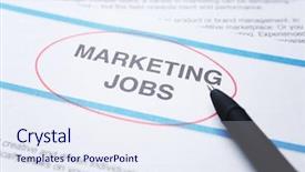  Presentation with distribution - Slide set with newspaper distribution - paper sheet with text marketing background and a  colored foreground