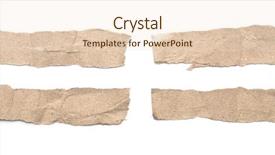  Presentation with tears - Beautiful PPT layouts featuring newspaper headline - collection of white paper tears backdrop and a lemonade colored foreground