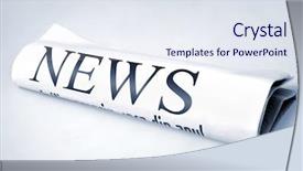  Presentation with news - Audience pleasing slides consisting of board game having tiles with letters to form words and sentences backdrop and a white colored foreground