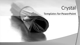  Presentation with news paper - PPT theme enhanced with newspapers latest - newspaper rolled up with news background and a light gray colored foreground