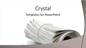  Presentation with newspaper - Audience pleasing presentation consisting of newspapers latest - rolled up newspaper isolated backdrop and a white colored foreground