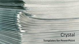  Presentation with newspapers - Colorful slides enhanced with newspapers stacked up fresh backdrop and a light gray colored foreground