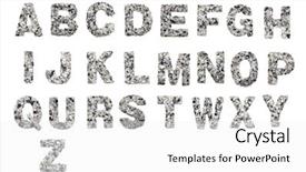  Presentation with medieval chainmail made up - Cool new PPT theme with newsprint - alphabet made from newspaper confetti backdrop and a white colored foreground