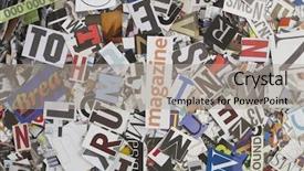  Presentation with letters - PPT layouts with newsprint - montasge off letters and words background and a light gray colored foreground