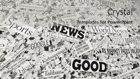  Presentation with confetti - Beautiful PPT theme featuring newsprint - new confetti concept backdrop and a light gray colored foreground