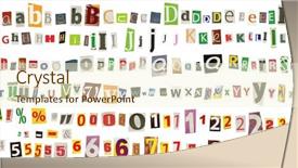  Presentation with alphabet - PPT theme enhanced with newsprint - newspaper alphabet with numbers background and a cream colored foreground