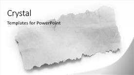  Presentation with torn paper - Slide set featuring newsprint - piece of torn paper isolated background and a white colored foreground