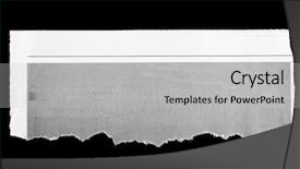  Presentation with torn newspaper paper - Cool new presentation with newsprint - piece of torn paper backdrop and a light gray colored foreground