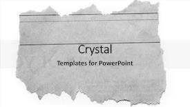  Presentation with torn paper - Slide set featuring newsprint - piece of torn paper background and a light gray colored foreground