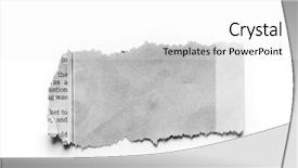  Presentation with torn paper - Slides having newsprint - piece of torn paper background and a white colored foreground