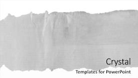  Presentation with torn paper - PPT theme featuring newsprint - piece of torn paper background and a  colored foreground