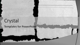  Presentation with torn paper - Slide deck featuring newsprint - pieces of torn paper background and a light gray colored foreground