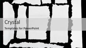  Presentation with torn paper - PPT theme having newsprint - pieces of torn paper background and a light gray colored foreground