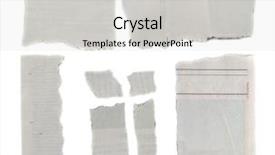  Presentation with torn paper - Audience pleasing theme consisting of newsprint - pieces of torn paper backdrop and a light gray colored foreground