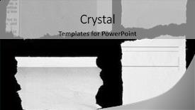  Presentation with black paper - PPT theme having newsprint - pieces of torn paper background and a light gray colored foreground