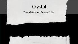  Presentation with black paper - PPT theme with newsprint - pieces of torn paper background and a white colored foreground