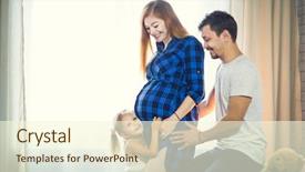  Presentation with new birth - Cool new PPT theme with  backdrop and a  colored foreground