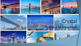  Presentation with harlem new york - Amazing presentation theme having newyork - collage of new york photos backdrop and a teal colored foreground
