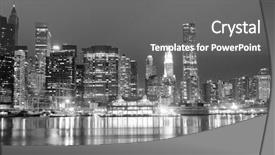  Presentation with new york night - Cool new slide deck with newyork - lower manhattan at night new backdrop and a gray colored foreground