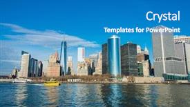  Presentation with panorama old tbilisi - Cool new slide set with newyork - panorama of downtown manhattan backdrop and a teal colored foreground