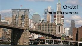  Presentation with new york - Audience pleasing PPT theme consisting of newyork - usa america new york skyline backdrop and a  colored foreground