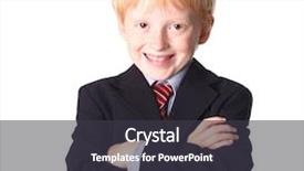  Presentation with young generation - Beautiful presentation theme featuring next generation - smiling young boy dressed up backdrop and a dark gray colored foreground
