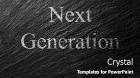  Presentation with generation - Presentation theme consisting of next-generation-chalk-text background and a black colored foreground